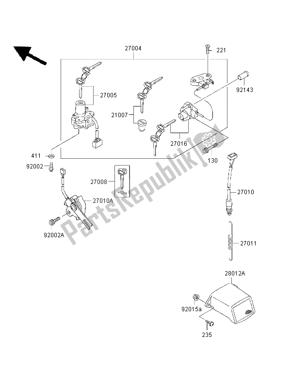 Tutte le parti per il Interruttore Di Accensione del Kawasaki Ninja ZX 6R 600 1997