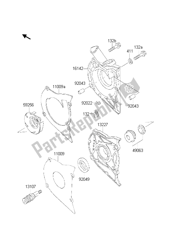 Toutes les pièces pour le Pompe à Eau du Kawasaki KLE 500 2002