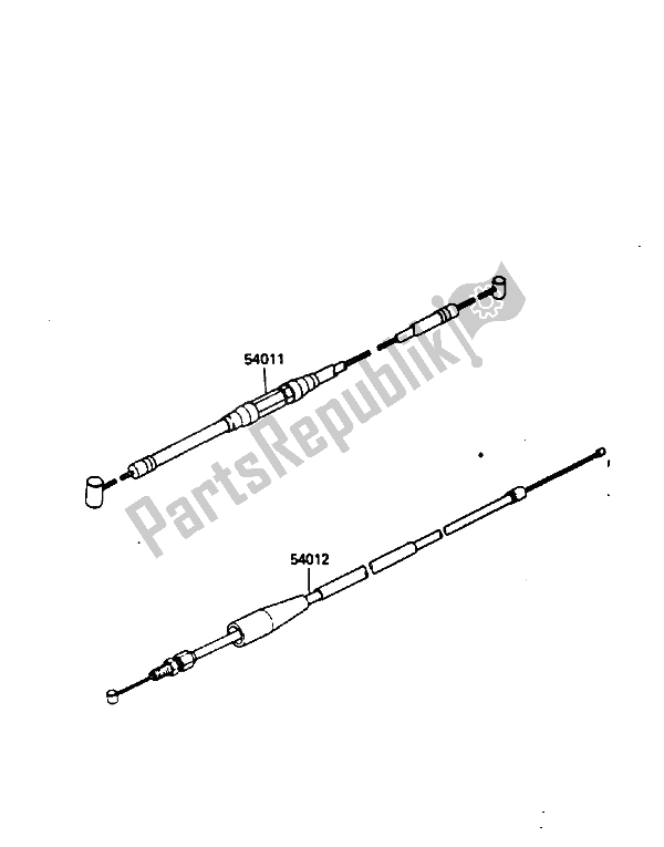 Toutes les pièces pour le Câble du Kawasaki KX 500 1985