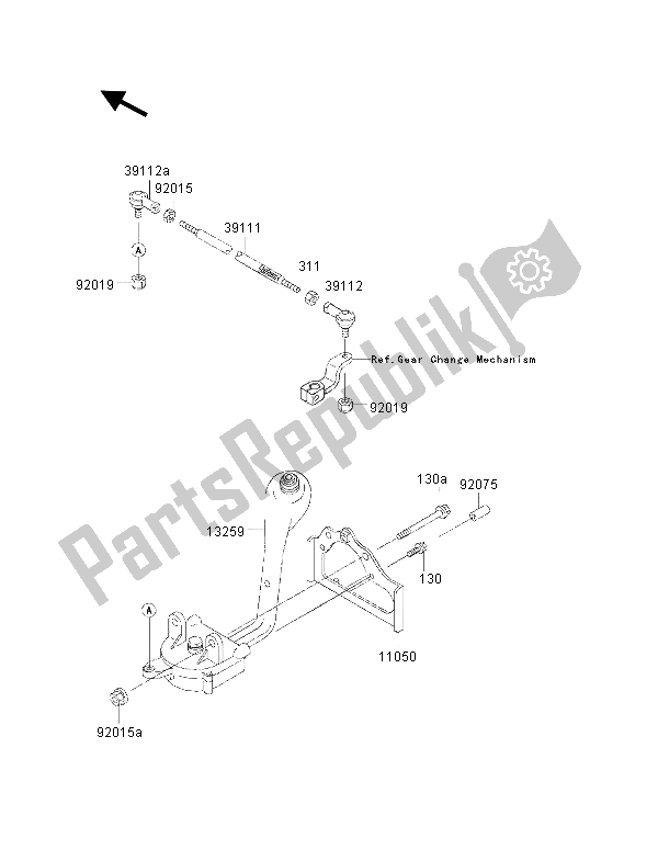 Wszystkie części do Kontrola Kawasaki KVF 400 2001