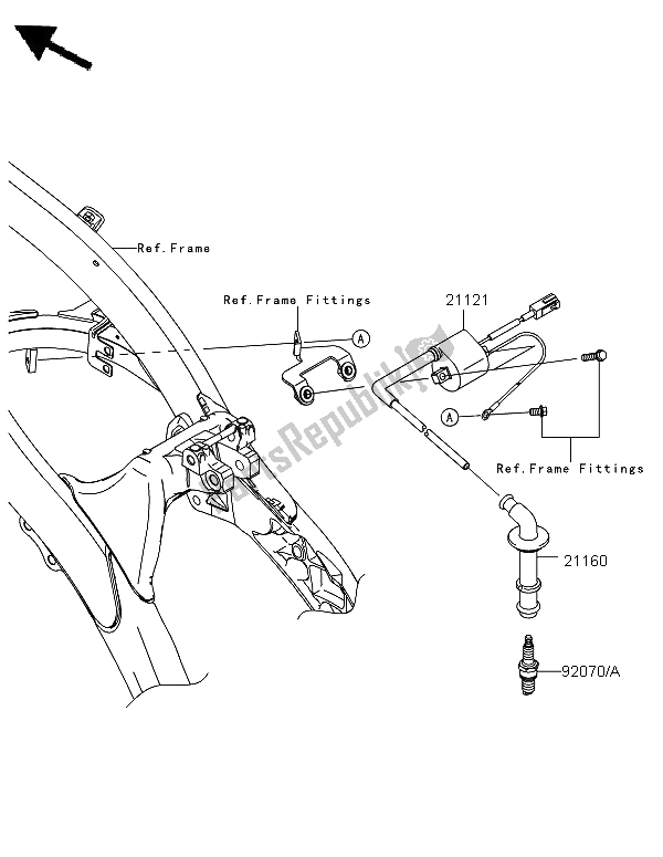 All parts for the Ignition System of the Kawasaki KX 250F 2011