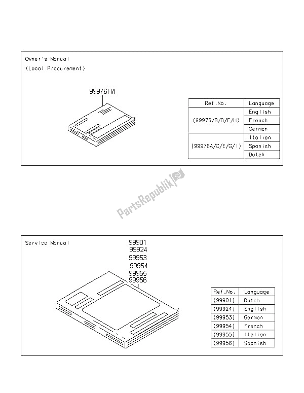 All parts for the Manual of the Kawasaki ER 6N 650 2016