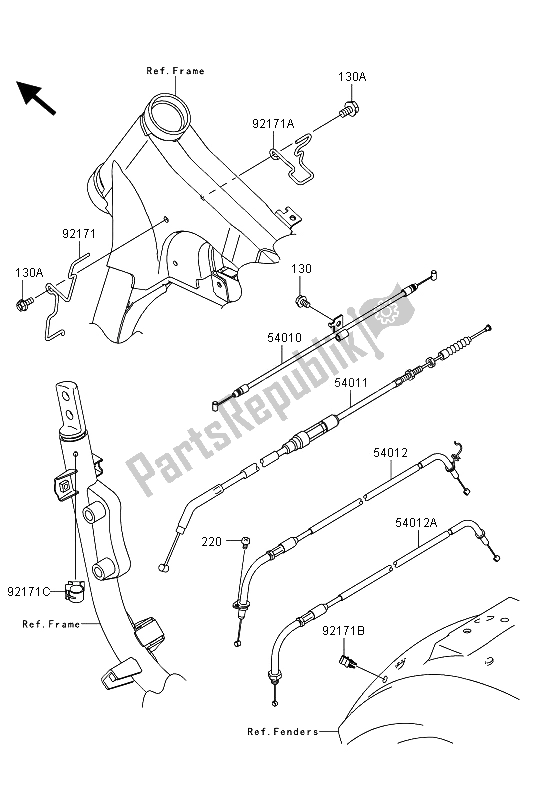 Todas las partes para Cables de Kawasaki VN 900 Custom 2013