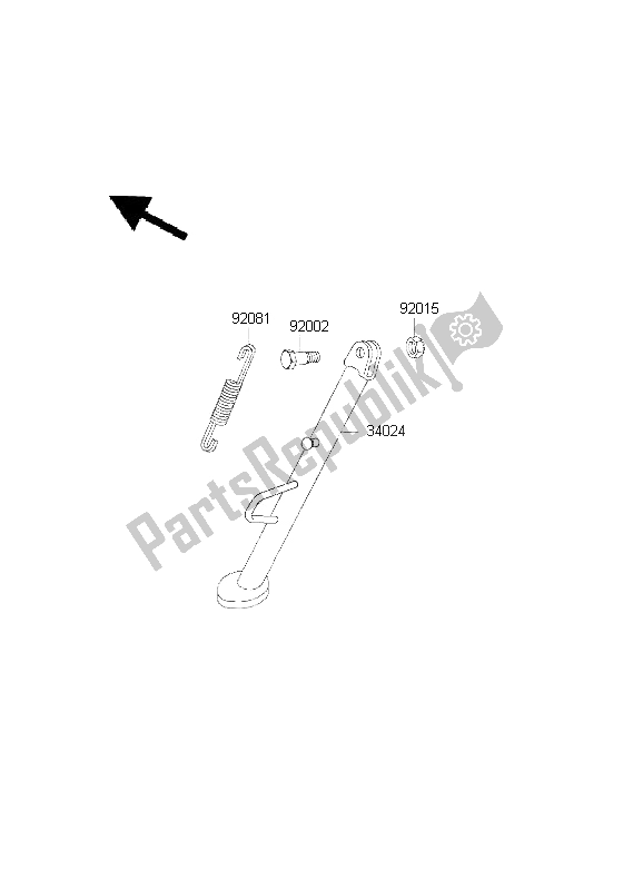 Toutes les pièces pour le Supporter du Kawasaki KLE 500 2001