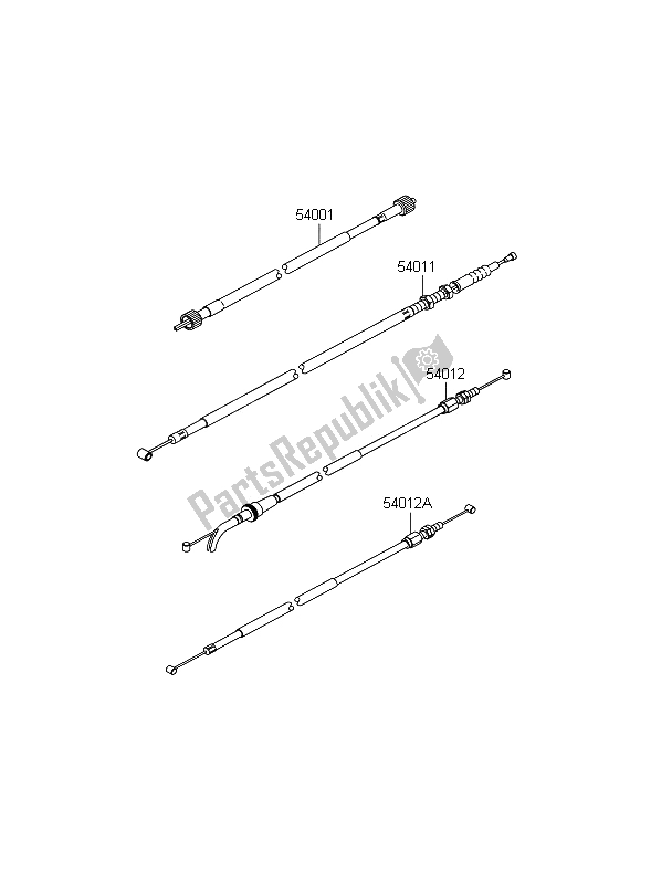 All parts for the Cables of the Kawasaki Ninja 250R 2009