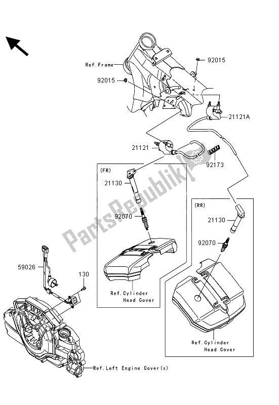 All parts for the Ignition System of the Kawasaki VN 1700 Classic ABS 2013