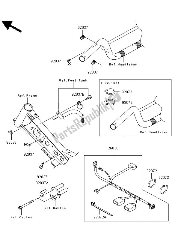 Alle onderdelen voor de Chassis Elektrische Apparatuur van de Kawasaki KLX 110 2002