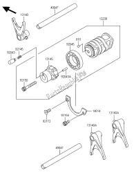 tambour de changement de vitesse et fourche (s) de changement de vitesse