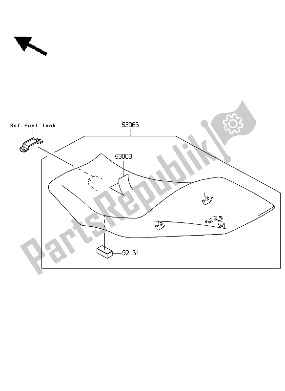 Tutte le parti per il Posto A Sedere del Kawasaki ER 6N 650 2009