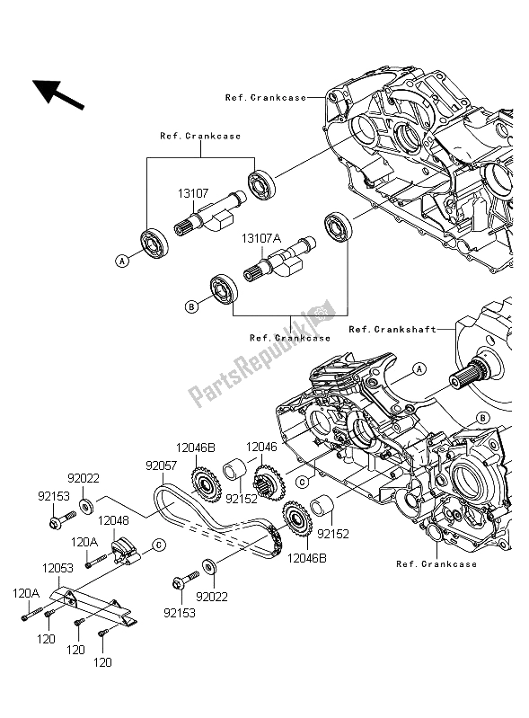 Wszystkie części do Stabilizator Kawasaki VN 1700 Classic ABS 2012