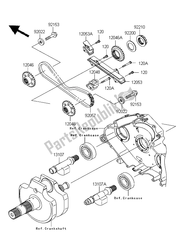 All parts for the Balancer of the Kawasaki VN 2000 2004