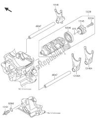 tambour de changement de vitesse et fourche (s) de changement de vitesse