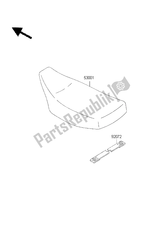 Toutes les pièces pour le Siège du Kawasaki KX 60 1999