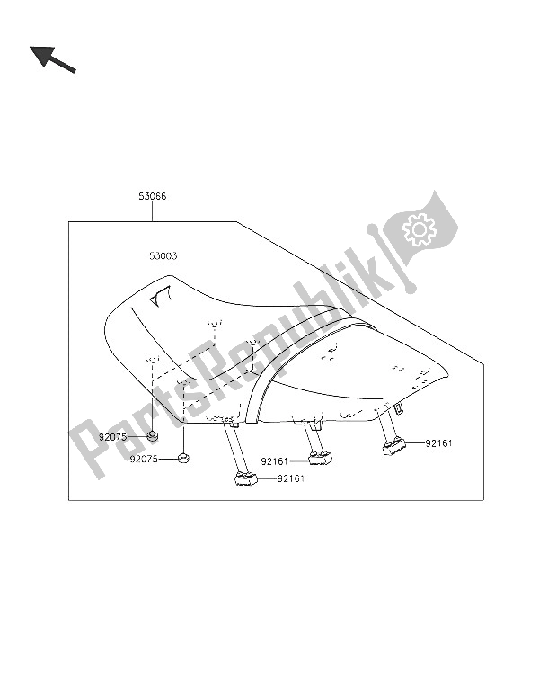 All parts for the Seat of the Kawasaki ZZR 1400 ABS 2016