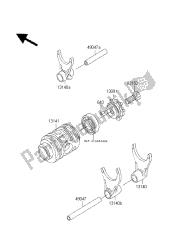 tambour de changement de vitesse et fourchette de changement de vitesse