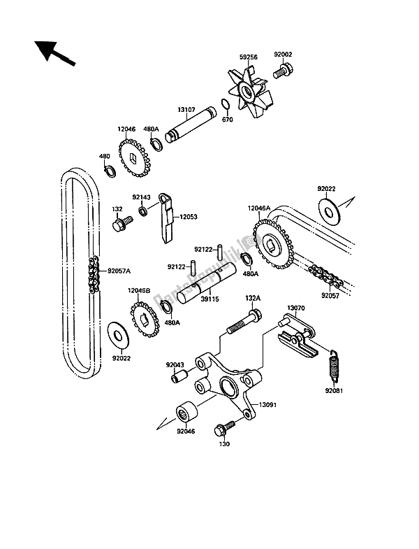 Toutes les pièces pour le Pompe à Eau du Kawasaki VN 15 1500 1991