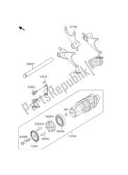 tambour de changement de vitesse et fourchette de changement de vitesse