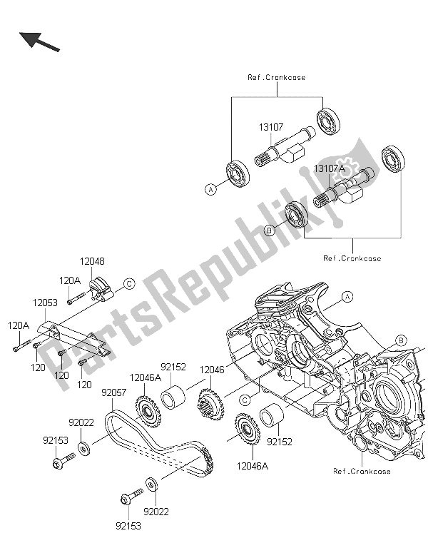 All parts for the Balancer of the Kawasaki Vulcan 1700 Voyager ABS 2016