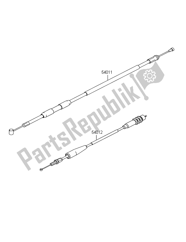 Todas las partes para Cables de Kawasaki KX 250 2006