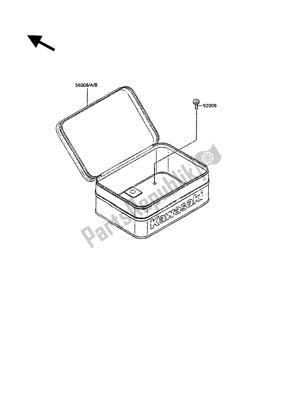 Tutte le parti per il Accessorio del Kawasaki KLR 250 1990