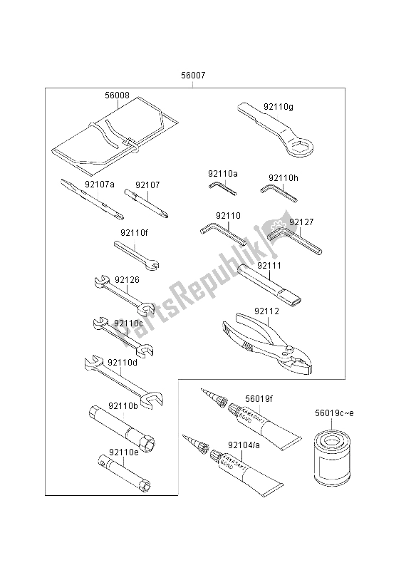 All parts for the Owners Tools of the Kawasaki Ninja ZX 9R 900 2003