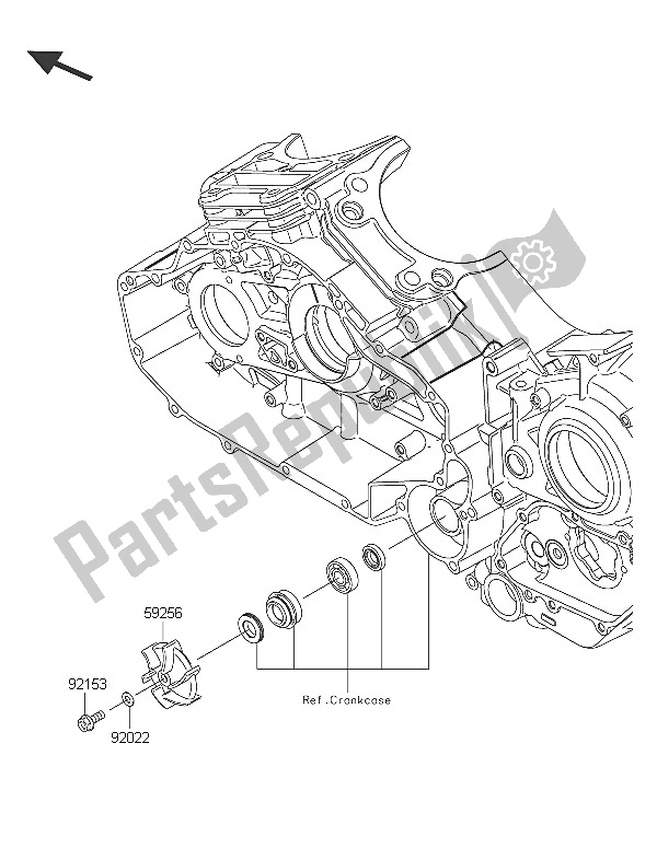 Toutes les pièces pour le Pompe à Eau du Kawasaki Vulcan 1700 Voyager ABS 2016