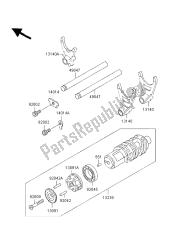 tambour de changement de vitesse et fourchette de changement de vitesse