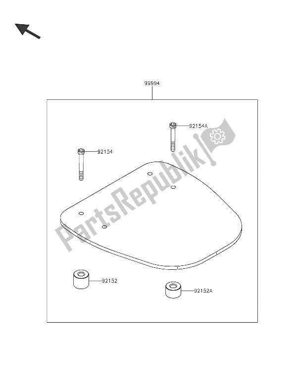 All parts for the Accessory of the Kawasaki J 125 2016