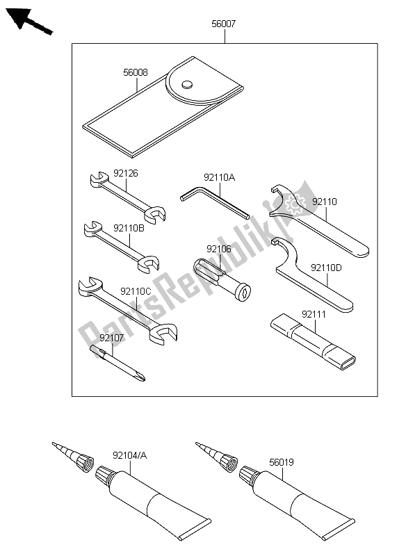 All parts for the Owners Tools of the Kawasaki VN 900 Custom 2012