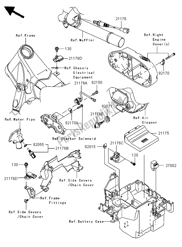All parts for the Fuel Injection of the Kawasaki VN 2000 2006