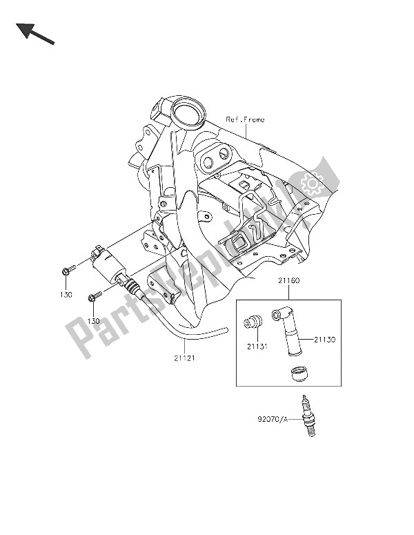 Tutte le parti per il Sistema Di Accensione del Kawasaki Ninja 250 SL ABS 2016