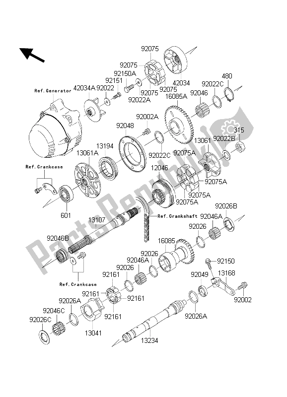 Todas las partes para Balancín de Kawasaki ZXR 1200S 2004