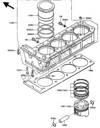 cilindro e pistone (zx900ae030894) (zx900ag004601)