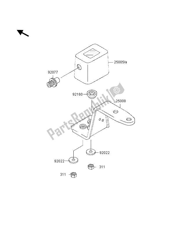 Alle onderdelen voor de Meter van de Kawasaki KLX 250R 1996