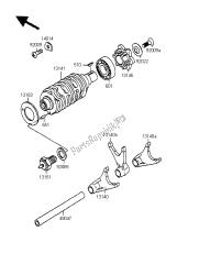 tambour de changement de vitesse et fourchette de changement de vitesse