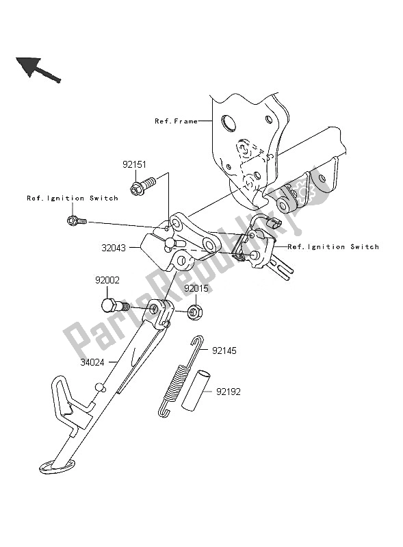 Toutes les pièces pour le Supporter du Kawasaki Z 750 2005