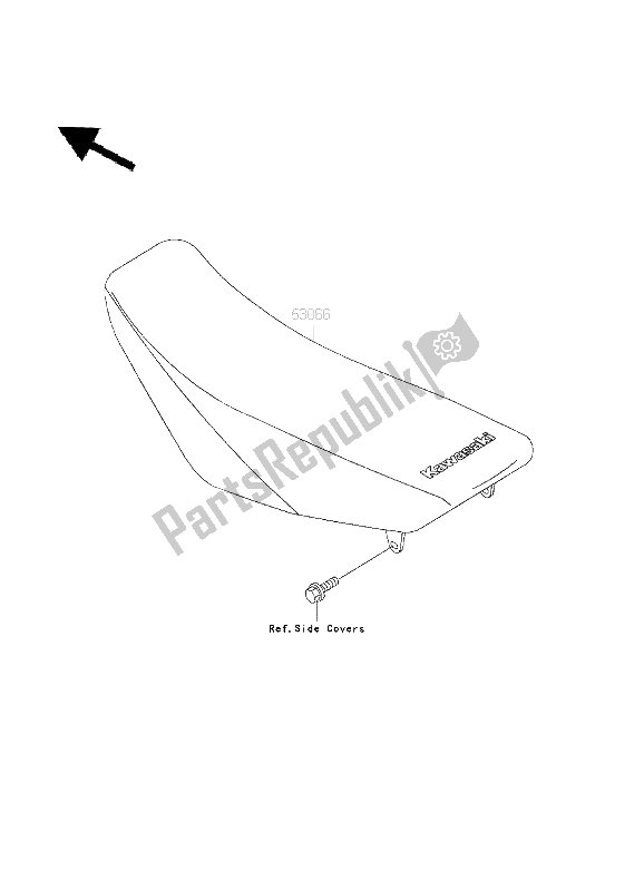 Wszystkie części do Siedzenie Kawasaki KX 85 LW 2003