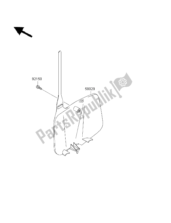 Tutte le parti per il Accessorio del Kawasaki KX 65 2001