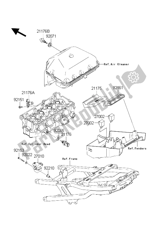 Tutte le parti per il Iniezione Di Carburante del Kawasaki Ninja ZX 6 RR 600 2004