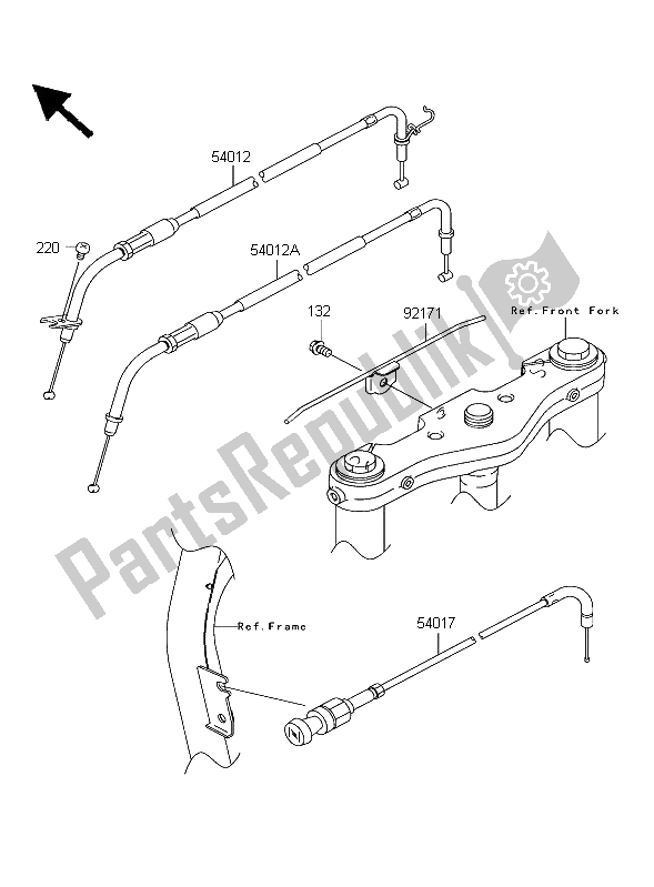 All parts for the Cables of the Kawasaki VN 1600 Classic 2004