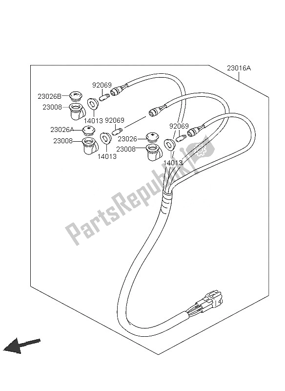 Alle onderdelen voor de Chassis Elektrische Apparatuur van de Kawasaki KFX 400 2005