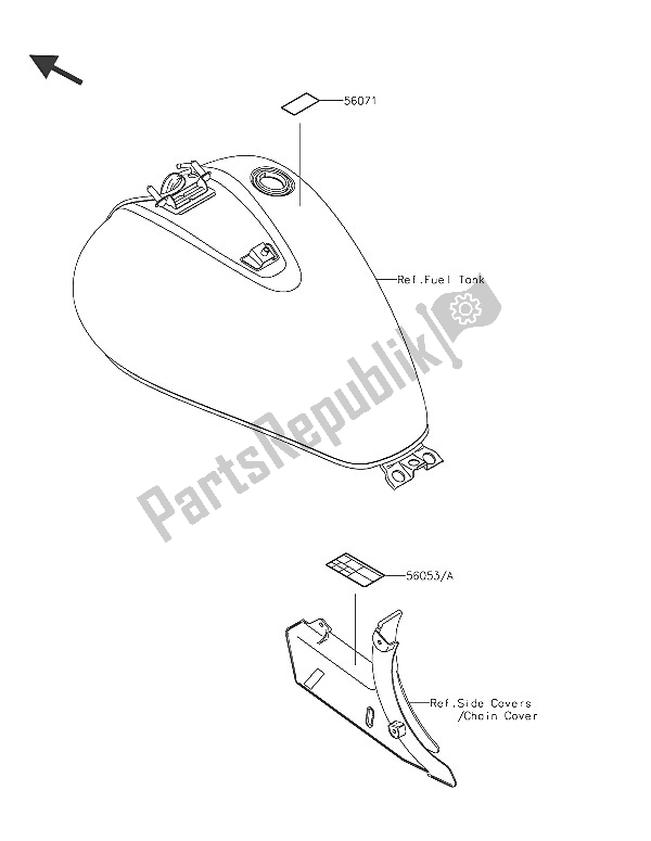 All parts for the Labels of the Kawasaki Vulcan 900 Classic 2016