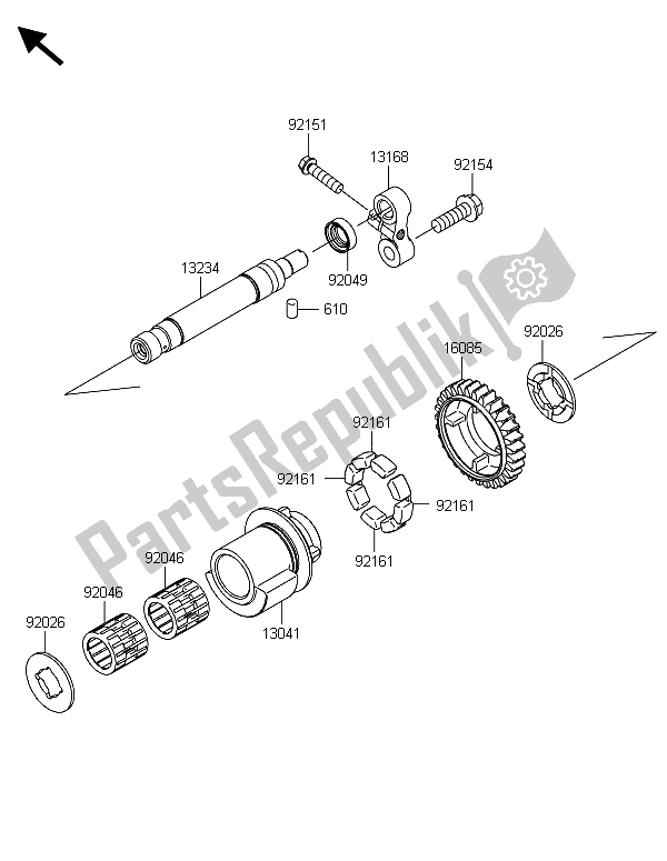 Wszystkie części do Stabilizator Kawasaki Z 1000 2013