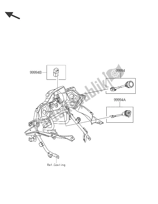 Tutte le parti per il Accessorio (uscita Cc Ecc.) del Kawasaki Versys 650 ABS 2016