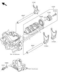 tambour de changement de vitesse et fourche (s) de changement de vitesse