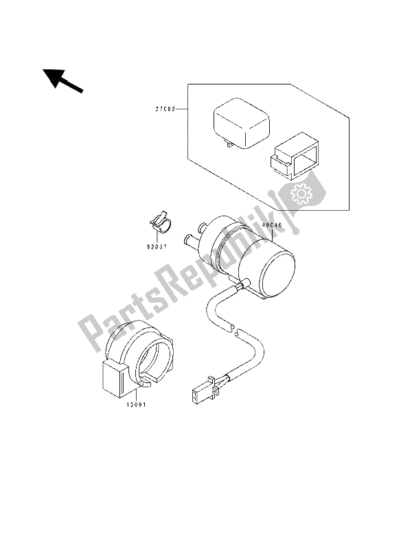 Todas las partes para Bomba De Combustible de Kawasaki ZXR 400 1993