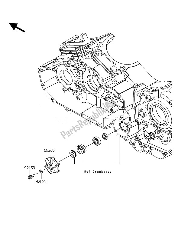 All parts for the Water Pump of the Kawasaki VN 1700 Classic Tourer ABS 2011