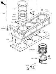 cilindro y pistón (zx900ae000001 030893) (zx900ag000001 004600)