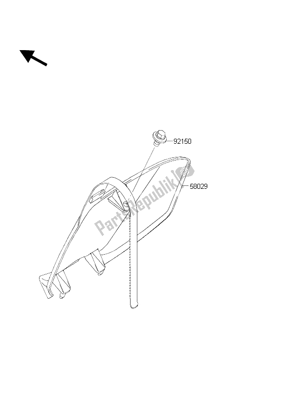 Tutte le parti per il Accessorio del Kawasaki KX 250F 2004