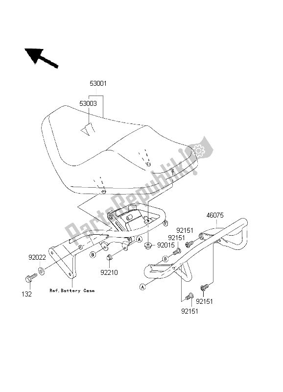 All parts for the Seat of the Kawasaki VN 800 Drifter 1999